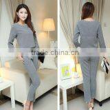 DY1222W 2015 Europea New Hot Sale Ladies Top and Pants Set Outfits thumbnail-2