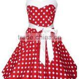 Walson Instyles Wholesale 50's Polka Dot Halter Dress Rockabilly Swing Vintage Pinup Retro Skirt thumbnail-1