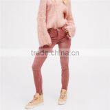 2017 Low Rise Gavin Cord Skinny Work Slacks for Women thumbnail-5