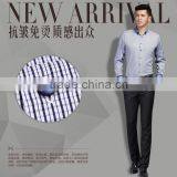 Men's New Stylish Contrast Color Oxford Formal Dress Shirts thumbnail-4