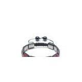 Shamballa Bracelet, Crystal Pave Alloy Square Beads thumbnail-1
