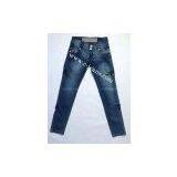 Lady's Stylish Straight Jeans. Fashionable Ladies Jeans With High Quality thumbnail-1