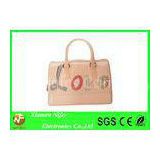 Fashion Ladies Candy Color Hand Bags / PVC Stylish Jelly Handbags for Promotion Gifts