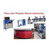1.75mm / 3.0mm Filament Extrusion Line , Multi Color 3D Printer Filament Extruder