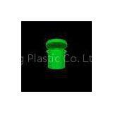 OEM PP Green Cosmetic Bottle Cap , 28mm Snap-on Flip Top Cap for Bottle