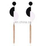 Fashion Acetic Acid Earring Drop Earring With Long Chain thumbnail-1