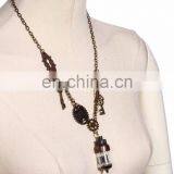 Steampunk Necklace With Gear-cogwheel and Light Capsule Pendant thumbnail-1