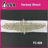 Custom Rhinestone Belts Crystal Beaded Wedding Belt