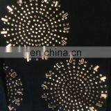 Black Color Lycra Burkha With Golden Diamond Stone Work / New Arrival in Islamic Style Abaya (dubai Abaya 2017) thumbnail-3