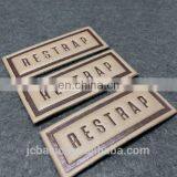 Custom Branded Jeans Denim Embossed Leather Patch Label thumbnail-5