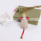 Manufacturers Direct Sale Linen Squeaky Pet Toys Cat Mouse With Bell thumbnail-4