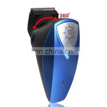 New design Rechargeable wireless bevel electric trimmer portable 360 Rotatable blade head oil men hair clipper