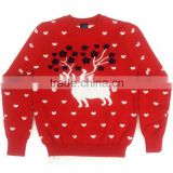 ugly christmas sweater knitting deer patterns Kid knitted Jumpers