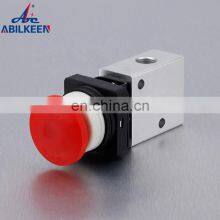 JM Series Pneumatic Valve Supplier JM322EB Stainless Steel G1/4 With Lock Push Button Mechanical Control Valve thumbnail-5