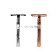 Wholesale Men's Shaving & Hair Removal Products Safety Razor With Chrome Gold Colors thumbnail-1