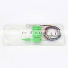 FTTH 1*16 2*16 1*8 2*8 Fiber Optic Steel Tube Type PLC Splitter