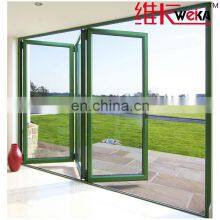 California Building Residential Project Storefront Commercial Aluminum Tempered Glass Sliding Folding Doors thumbnail-3