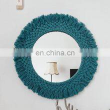 Boho Style Macrame Mirror, Home Decor, Wall Art, Handmade Gift Wholesale thumbnail-3