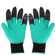 Rubber Lawn Worker Gloves Horticultural Creative Comfortable Latex Garden Gloves with Claws