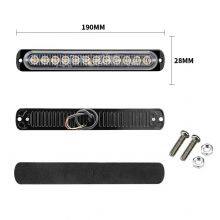 12LED Emergency Strobe Lights Driving Warning Flashing Light Bar for Car Truck Van Off Road Vehicle ATV SUV Surface Mount thumbnail-2
