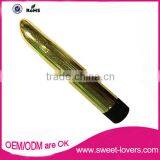 Top Selling Sex Toys Female Sex Masturbation Toys Golden Color Massage Stick Vibrator thumbnail-2