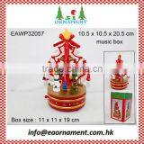 Wooden Ornament of Wooden Christmas Music Box thumbnail-4