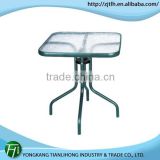 fashion glass cafe table/glass top center table design