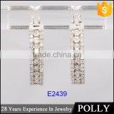 Wholesale Fashion 925 Sterling Silver Shine Plates With Zircon Hoop Earrings for Women thumbnail-2