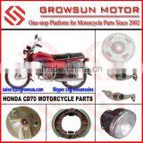 Hon. CD70 Motorcycle Parts Sprocket Kit, Rocker Arm, Head Light Brake Shoe, Hub Cover