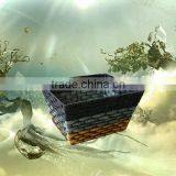 Handwoven Rect Paper Basket for Storage thumbnail-1