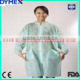Anti- Flood Surgical Disposable Lab Coats With Zipper and Elastic Cuff