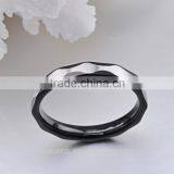 316L Stainless Steel Black Fine Jewelry Rings For Men Wedding Jewelry thumbnail-2