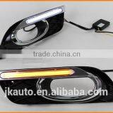 High Power With Yellow Trun Signal Super Quality Daytime Running Lights LED for Honda Civic 2011-2013 thumbnail-4