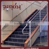 Wholesale Staircase Side Mount Post Cable Railing With Steel Wood Handrail