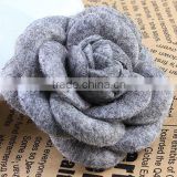 korean handmade silk fabric flower brooch clip