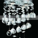 hanging crystal wall sconces decoration led light with chrome plated