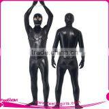 Hot Sale Popular Black Leather Sexy Bodysuit Women thumbnail-4