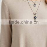 Terry Cloth With Soft Nap Posed Long-sleeved Dress thumbnail-3