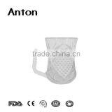 70ml 2016 Newest Style Glass Cup With Handle Machinemade Frost Cup Glass thumbnail-1