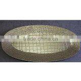 Party Plastic Decorative Oval Tray