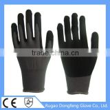 High Quality Knitted Polyester Gloves With Sandy Nitrile China Wholesale