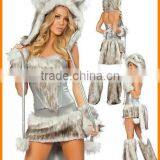 The Wolf Nightclub Uniform Party Night DS Costume / Demon Cat bo Dress Hair Hair Wolf Dress thumbnail-1