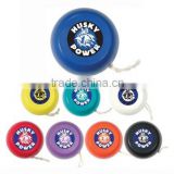 Customized Promotional Wooden yoyos with logo, Children wooden toys