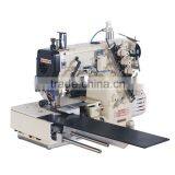 Sleeve Hem With Coverstitch Machine(Automatic Folding Cuff / Hem Sewing Device+puller Attachment +auto-induction+servo Motor) thumbnail-1