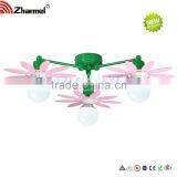 Modern Pink Green Flower Kids Ceilling Lamp thumbnail-3