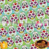 New Arrival Dazzle Graphic Diamond Sugar Skull Design Hydrographic Film No.DGDAS0198 Hot Sale Skull Water Transfer Printing Film