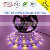 RGBW 5050 LED Strip,12V 60LED/M,RGB+White,RGB+Warm White,The Beautiful Color You Never Seen Before