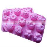 2013 The Most Popular Beautiful Flowerpot Silicone Cake Mould