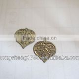 Metal craft for garment accessory/ Leaves shape metal craft