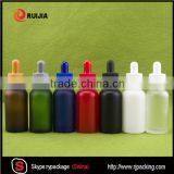 30ml Matte Frosted White Black Red Glass Dropper Bottle 1oz Square Shape thumbnail-1